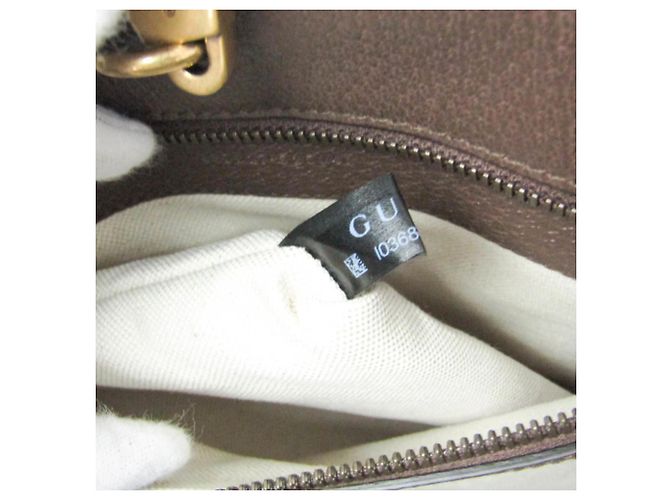 Tote Media Gucci Interlocking Tiger Marrone Beige - vista 17