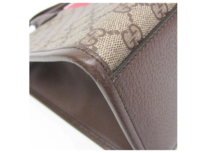 Tote Media Gucci Interlocking Tiger Marrone Beige - vista 4