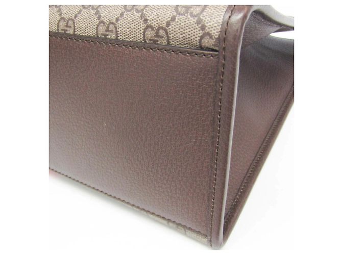 Tote Media Gucci Interlocking Tiger Marrone Beige - vista 6