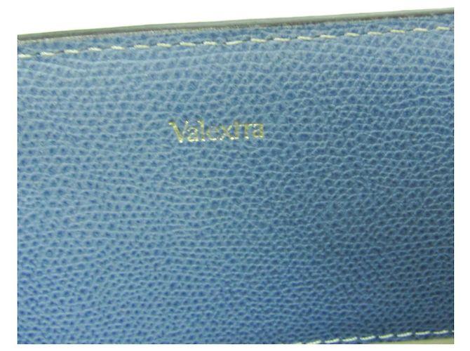 Borsa a mano in pelle Valextra B Cube V5C67 da donna in blu - vista 18