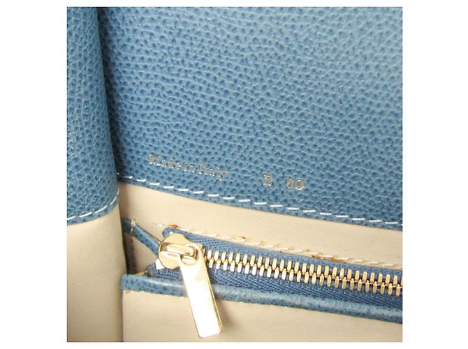 Borsa a mano in pelle Valextra B Cube V5C67 da donna in blu - vista 19