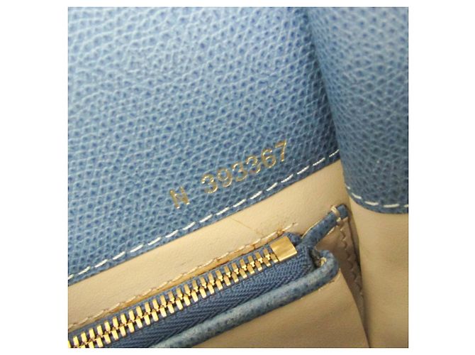 Borsa a mano in pelle Valextra B Cube V5C67 da donna in blu - vista 20