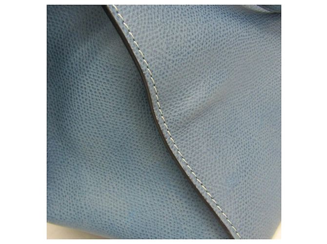 Borsa a mano in pelle Valextra B Cube V5C67 da donna in blu - vista 7