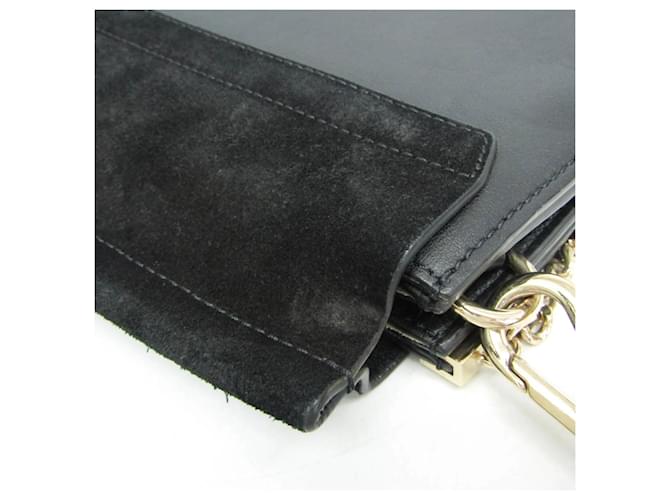 Borsa a tracolla Chloé Faye Medium Nero - vista 8