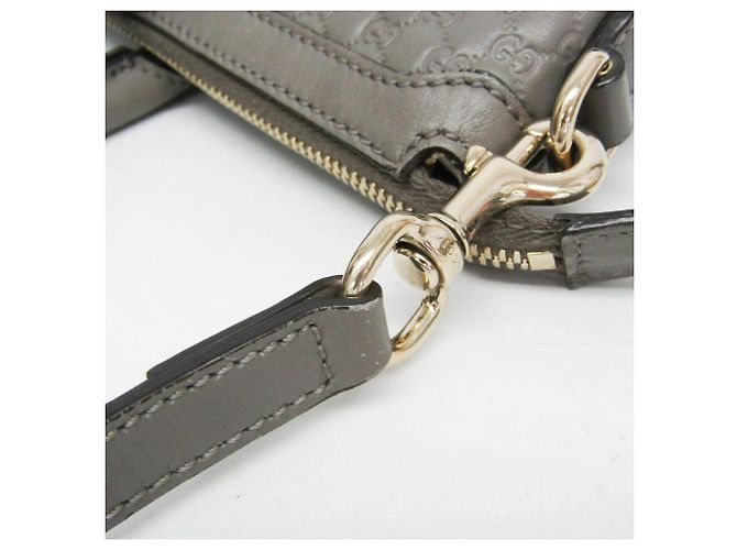Borsa a mano in pelle Gucci MicroGuccissima Marrone - vista 14