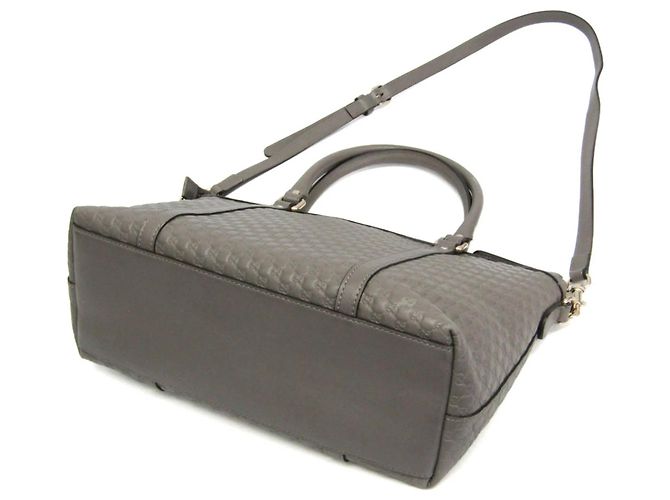 Borsa a mano in pelle Gucci MicroGuccissima Marrone - vista 2