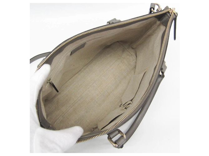 Borsa a mano in pelle Gucci MicroGuccissima Marrone - vista 3