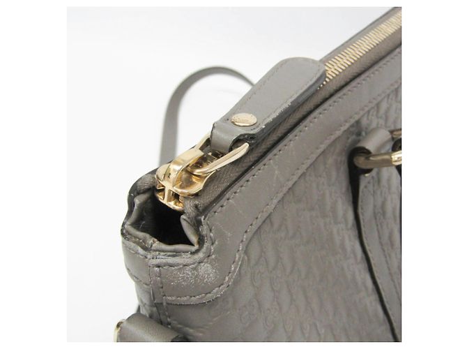 Borsa a mano in pelle Gucci MicroGuccissima Marrone - vista 7
