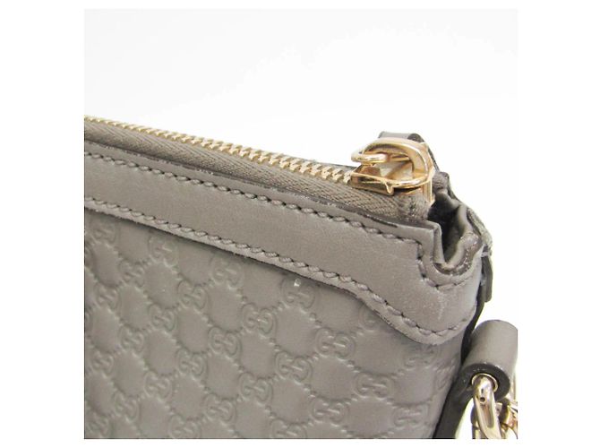 Borsa a mano in pelle Gucci MicroGuccissima Marrone - vista 8