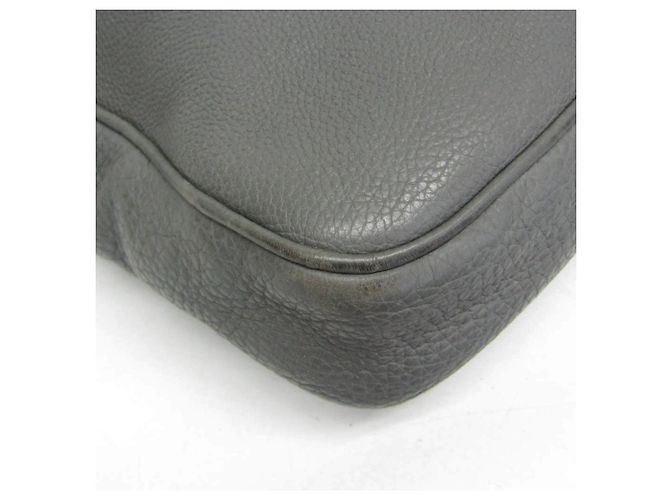 Mallette Gucci Interlocking G en cuir gris Marron - vue 4