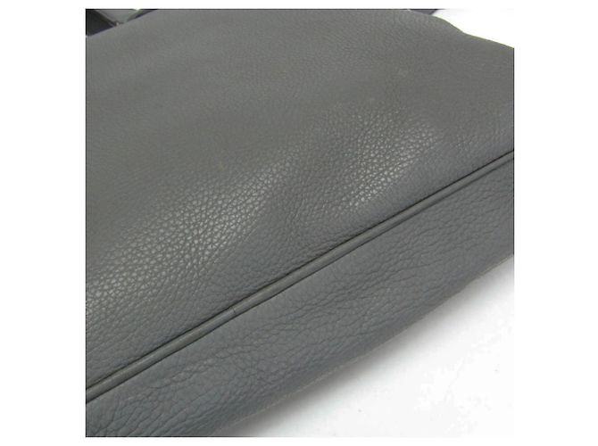 Mallette Gucci Interlocking G en cuir gris Marron - vue 5