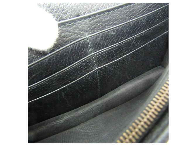 Portafoglio a catena/spalla in pelle Gucci Double G Crystal Bijou Nero - vista 16