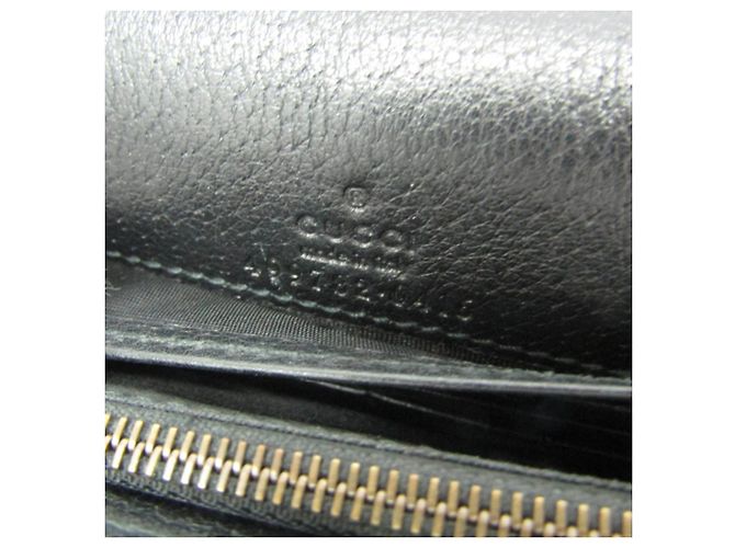 Portafoglio a catena/spalla in pelle Gucci Double G Crystal Bijou Nero - vista 17