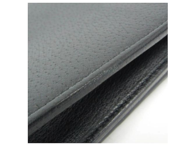 Portafoglio a catena/spalla in pelle Gucci Double G Crystal Bijou Nero - vista 8