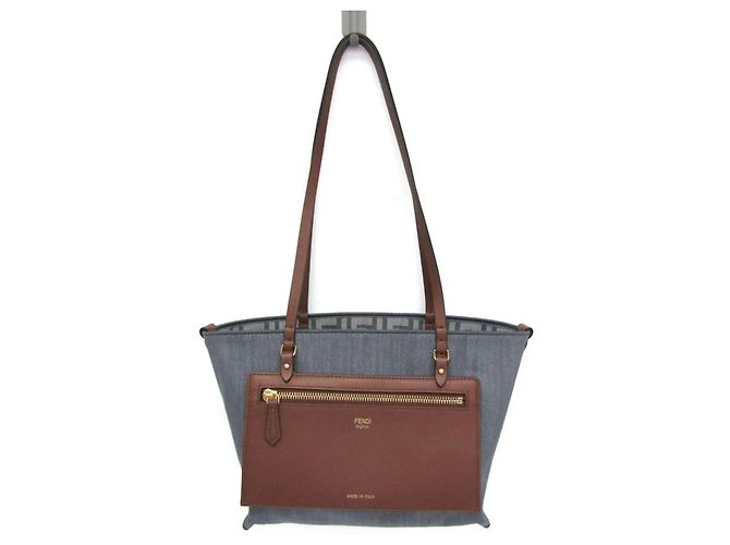 Fendi ROLL Small 8BH424 Borsa a spalla e tote reversibile Marrone - vista 2