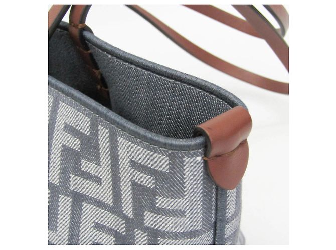 Fendi ROLL Small 8BH424 Borsa a spalla e tote reversibile Marrone - vista 7