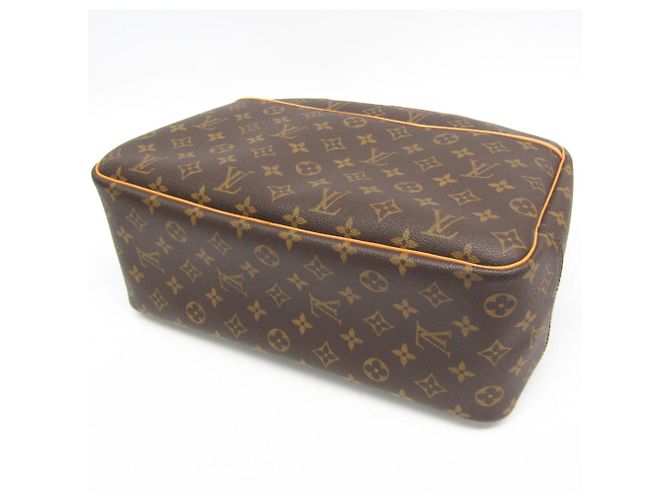 Louis Vuitton Monogram Deauville Handbag Brown - view 5