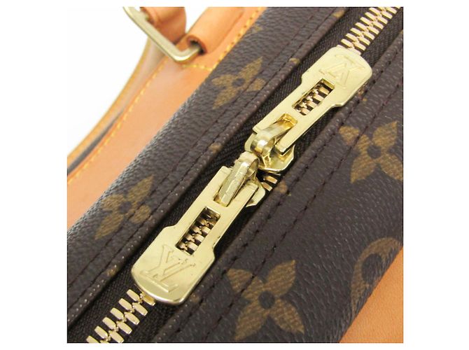 Louis Vuitton Monogram Deauville Handbag Brown - view 9