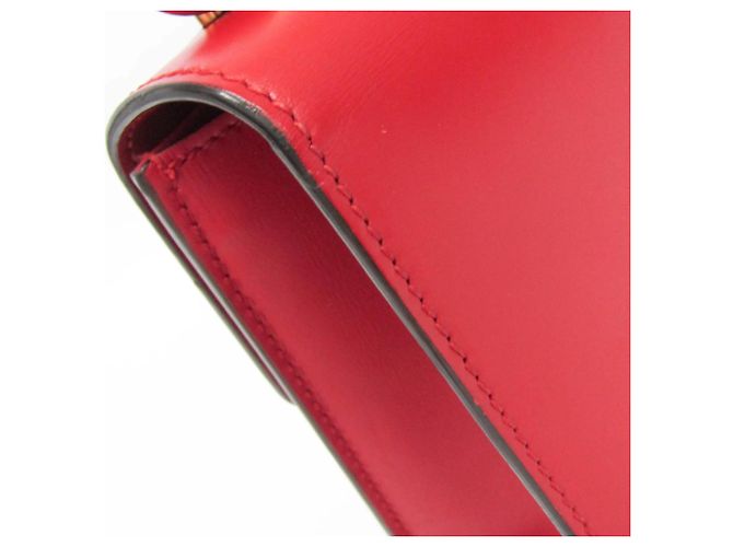 Bolsa de ombro em couro para mulher Gucci Sylvie 421882 Vermelho - vista 7