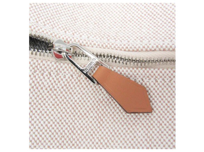 Hermès Hermes Brid A Black PM Borsa a mano/Pouch in cotone Beige Arancione - vista 11