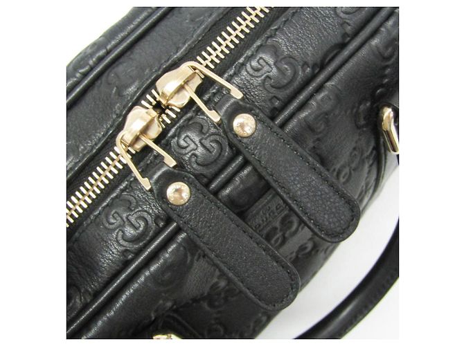 Borsetta in pelle da uomo Gucci Guccissima Nero - vista 14