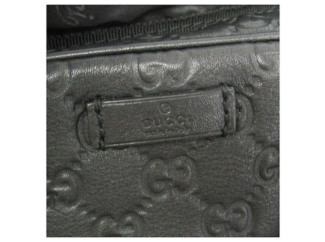 Borsetta in pelle da uomo Gucci Guccissima Nero - vista 15
