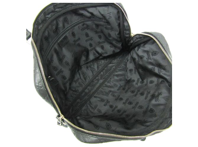 Borsetta in pelle da uomo Gucci Guccissima Nero - vista 3