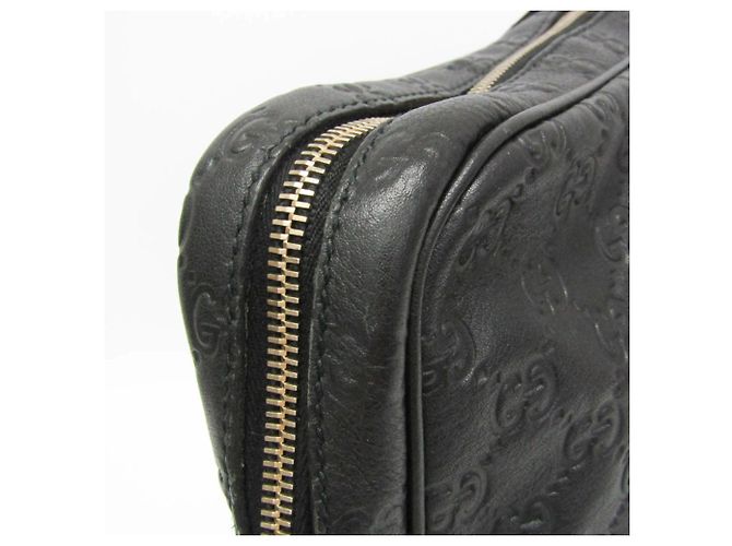 Borsetta in pelle da uomo Gucci Guccissima Nero - vista 9