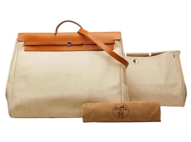 Hermès Borsa Hermes Herbag TGM Marrone - vista 12