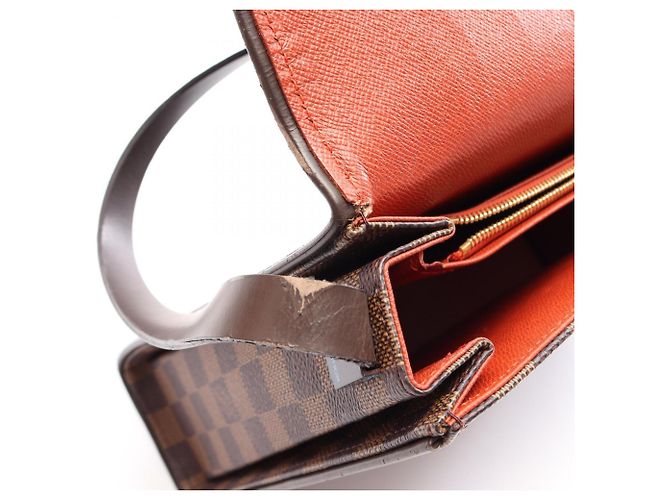 Borsa a tracolla Louis Vuitton Tribeca Carre Damier Ebene Marrone - vista 7