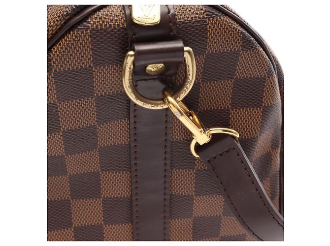 Borsa Louis Vuitton Speedy Bandoulière 30 Damier Ebene Marrone - vista 11