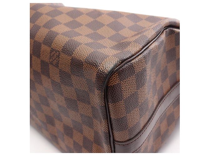 Borsa Louis Vuitton Speedy Bandoulière 30 Damier Ebene Marrone - vista 7