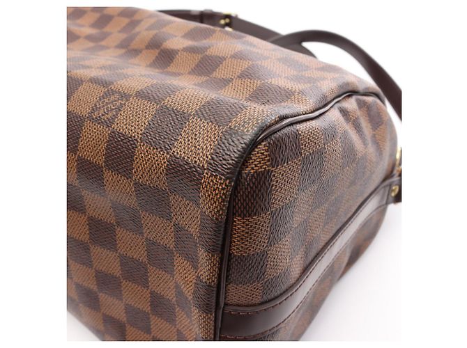 Borsa Louis Vuitton Speedy Bandoulière 30 Damier Ebene Marrone - vista 8