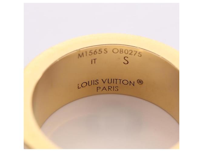 Anello Louis Vuitton Nanogram Blanc D'oro Crudo - vista 2