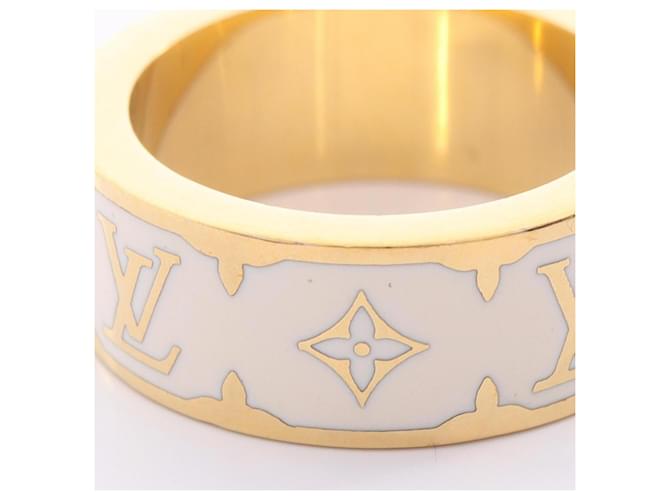 Anello Louis Vuitton Nanogram Blanc D'oro Crudo - vista 5