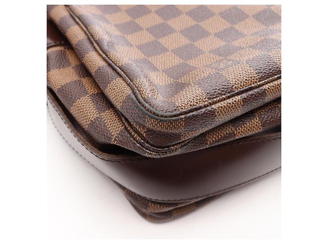 Borsa a tracolla Louis Vuitton Naviglio Damier Ebene Marrone - vista 10
