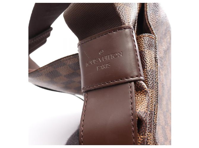 Borsa a tracolla Louis Vuitton Naviglio Damier Ebene Marrone - vista 11