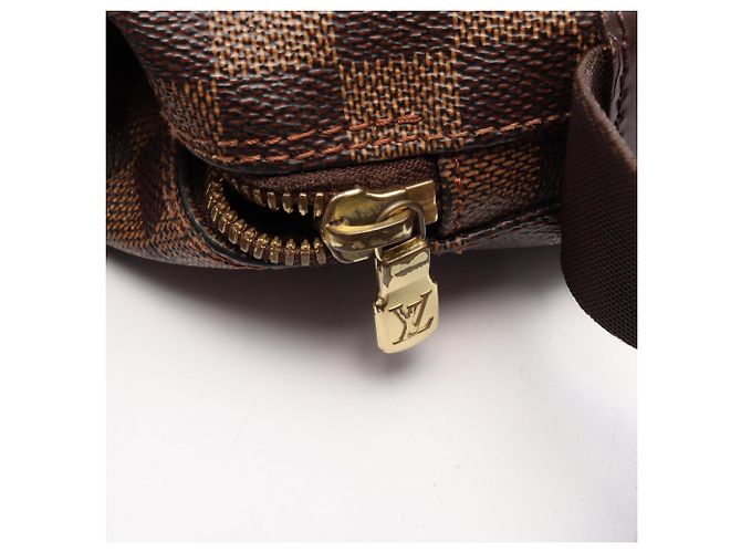 Borsa a tracolla Louis Vuitton Naviglio Damier Ebene Marrone - vista 13