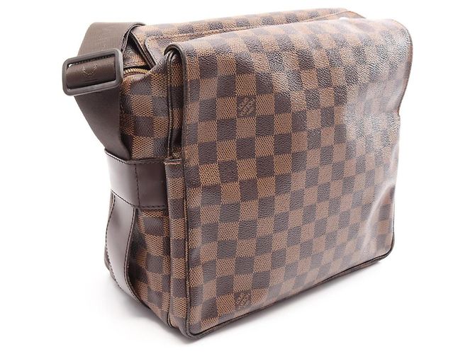 Borsa a tracolla Louis Vuitton Naviglio Damier Ebene Marrone - vista 2