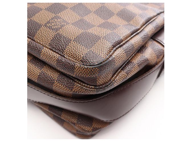 Borsa a tracolla Louis Vuitton Naviglio Damier Ebene Marrone - vista 7