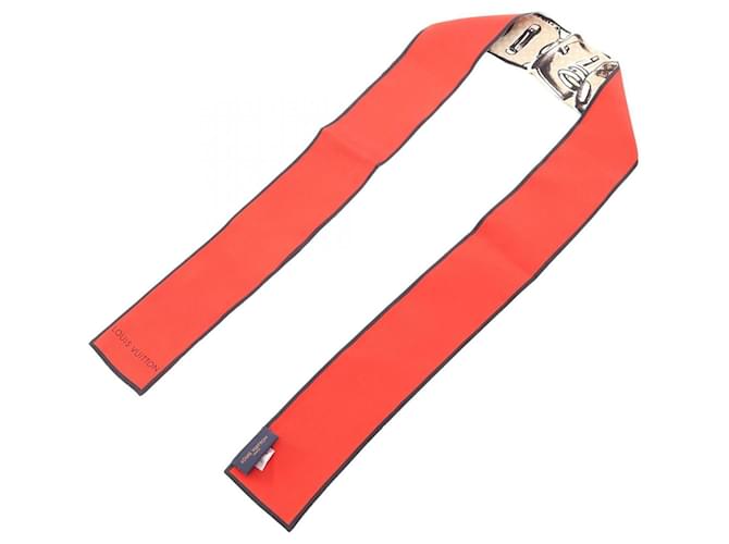 Sciarpa Louis Vuitton Bandeau Trunk Monogram Marrone Rosso Beige - vista 3