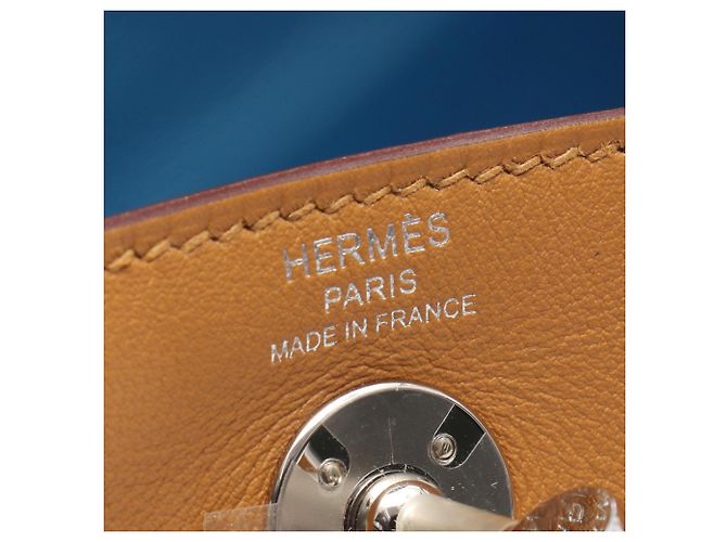 Hermès Hermes Lindy Mini Verso Camel Celeste Schultertasche Braun Kamel - Ansicht 4
