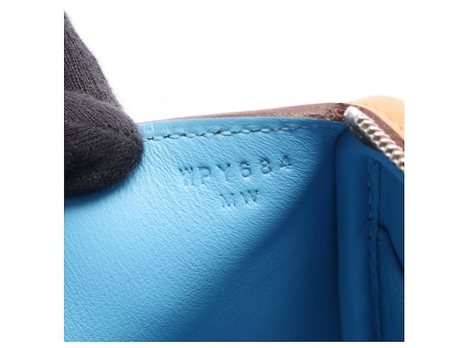 Hermès Hermes Lindy Mini Verso Camel Celeste Schultertasche Braun Kamel - Ansicht 5
