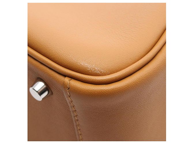 Hermès Hermes Lindy Mini Verso Camel Celeste Schultertasche Braun Kamel - Ansicht 7