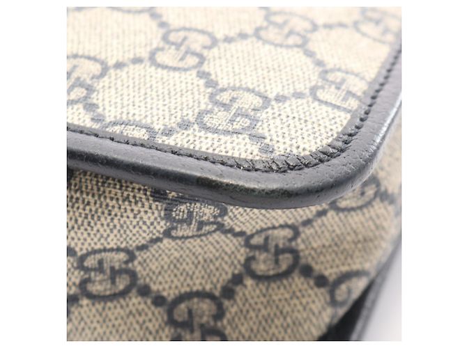 Gucci Interlocking G GG Supreme Mini Handbag Beige Navy blue - view 6