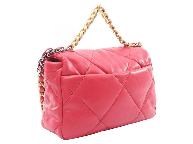 Borsa a tracolla Chanel 19 Dixneuf Matelassé Rosa - vista 2