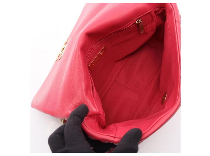 Borsa a tracolla Chanel 19 Dixneuf Matelassé Rosa - vista 3