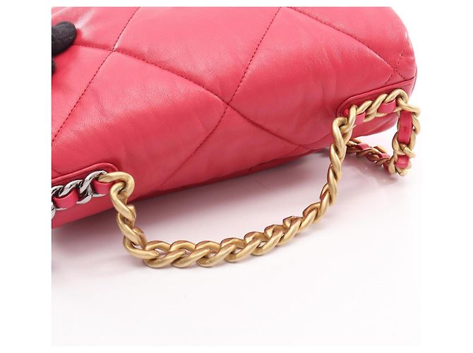 Borsa a tracolla Chanel 19 Dixneuf Matelassé Rosa - vista 6