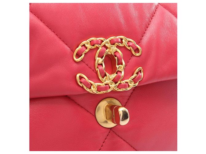 Borsa a tracolla Chanel 19 Dixneuf Matelassé Rosa - vista 8