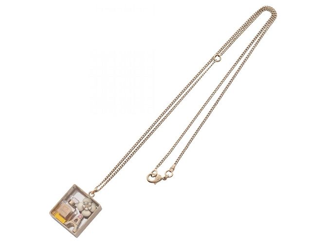 Collana Chanel No. 5 Camélia placcata in oro D'oro - vista 3
